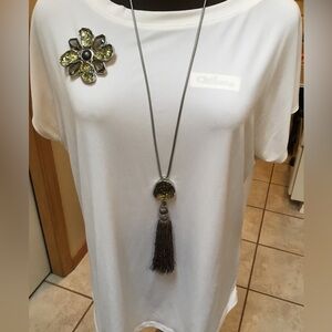Chico’s Amiya Long Necklace and Brooch